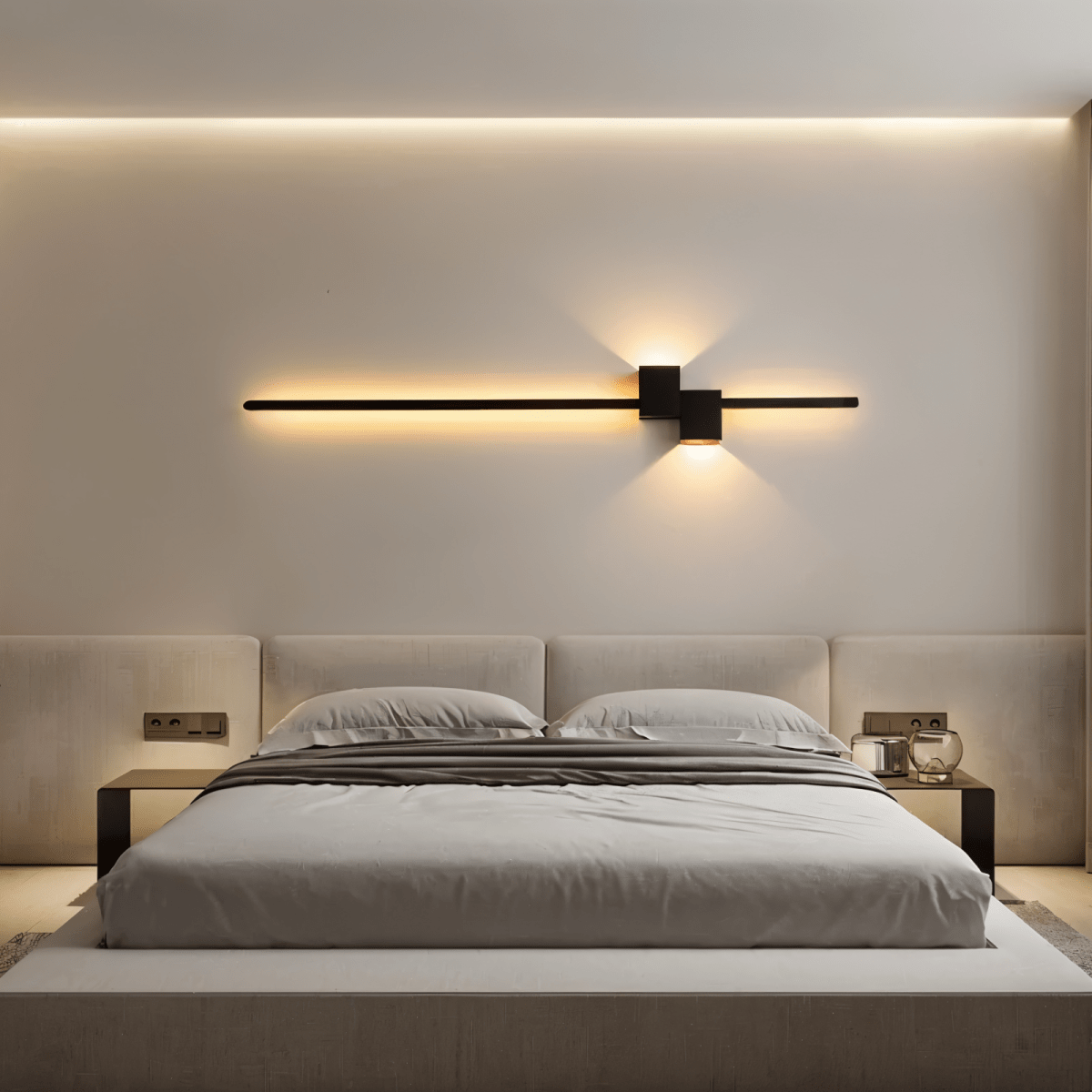 Minimalist LED wall light for a modern ambiance