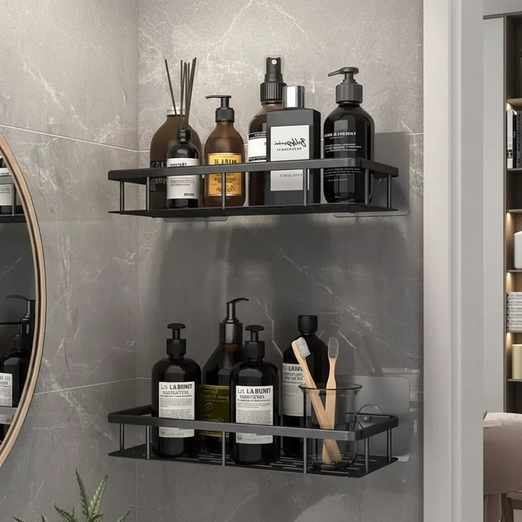 Adhesive bathroom shelf – Drill-free & Stylish for every bathroom