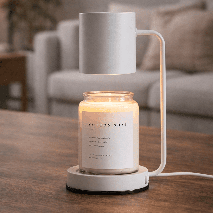 Flameless candle warmer lamp for a safe room fragrance