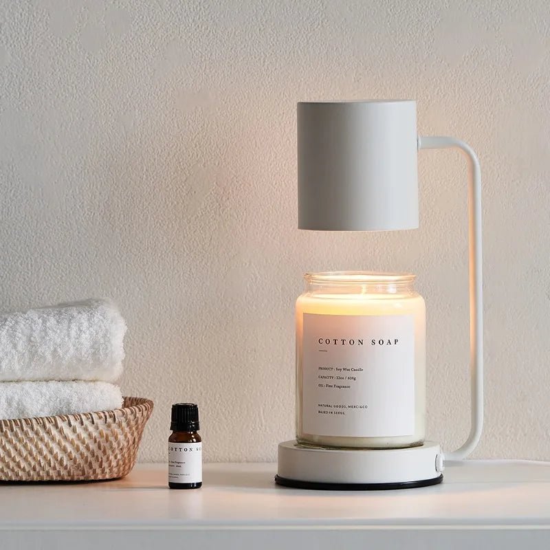 Flameless candle warmer lamp for a safe room fragrance