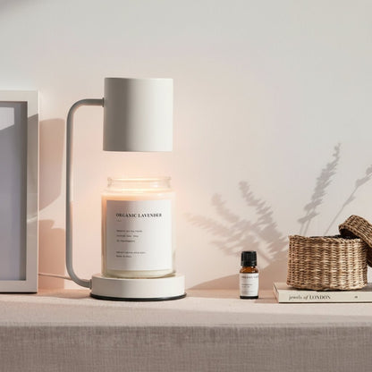 Flameless candle warmer lamp for a safe room fragrance