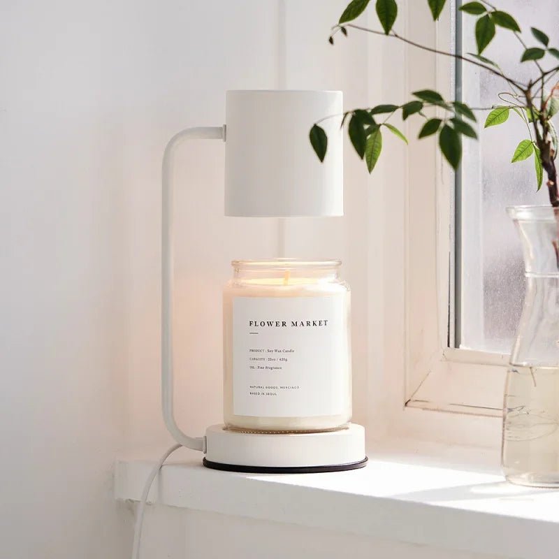 Flameless candle warmer lamp for a safe room fragrance