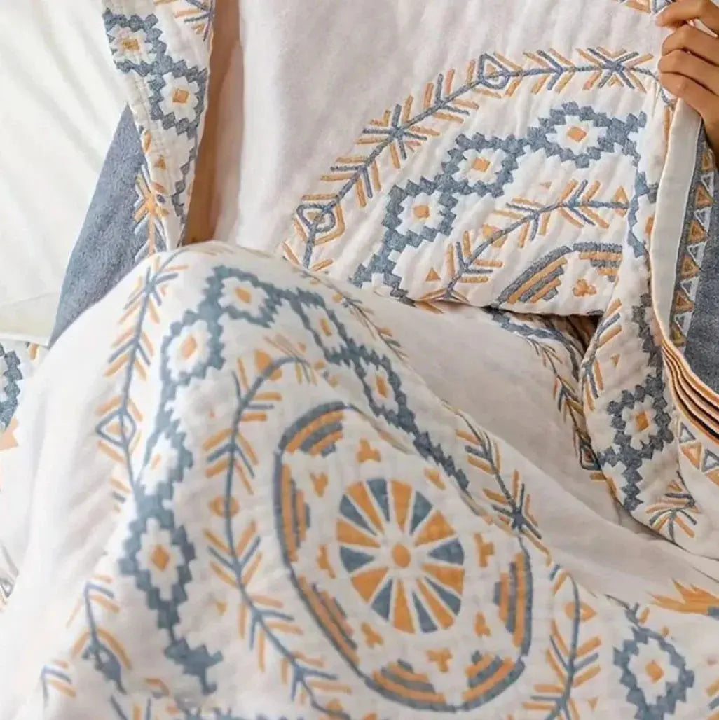 Nordic Boho Bedspread