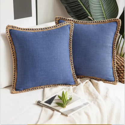 Elegant French-style decorative cushion with vibrant color design