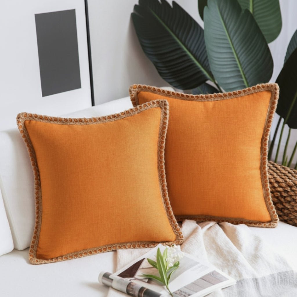 Elegant French-style decorative cushion with vibrant color design