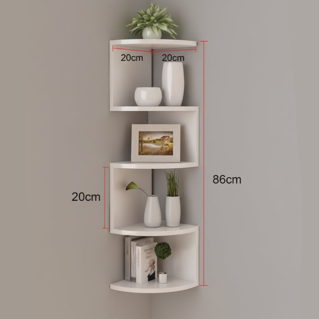 Corner Wall Shelf | Space-Saving Storage with Modern Design