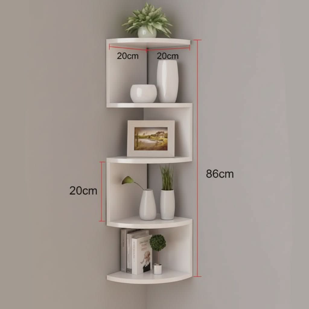 Modern Corner Wall Shelf