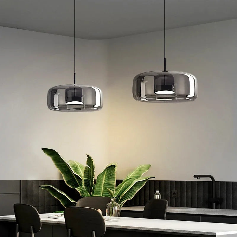Glass Dome Chandelier For Living Rooms And Hallways