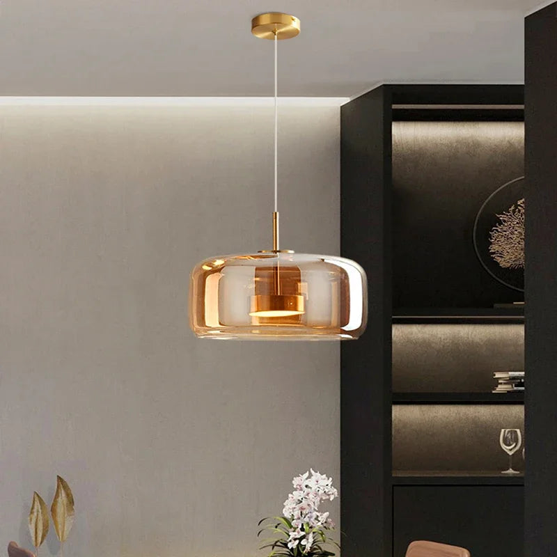 Glass Dome Chandelier For Living Rooms And Hallways