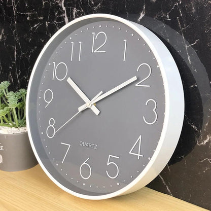 12-inch Silent, Non-Ticking Wall Clock for Modern Decor
