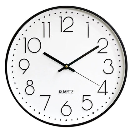 12-inch Silent, Non-Ticking Wall Clock for Modern Decor