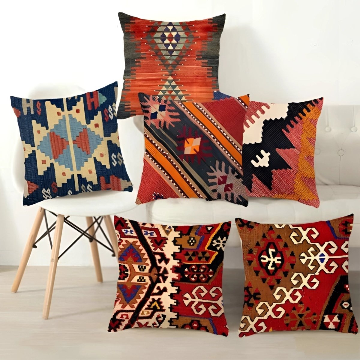 Stylish Boho Cushion Cover for Warm Home Accents