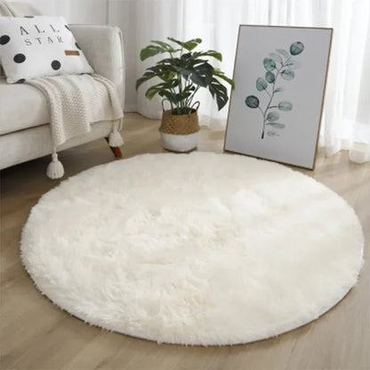 Ultra-Soft Round Plush Rug for Cozy Living Spaces