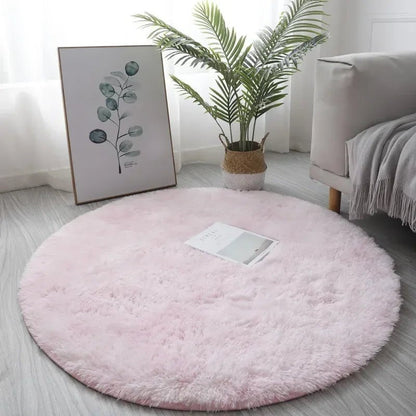 Ultra-Soft Round Plush Rug for Cozy Living Spaces
