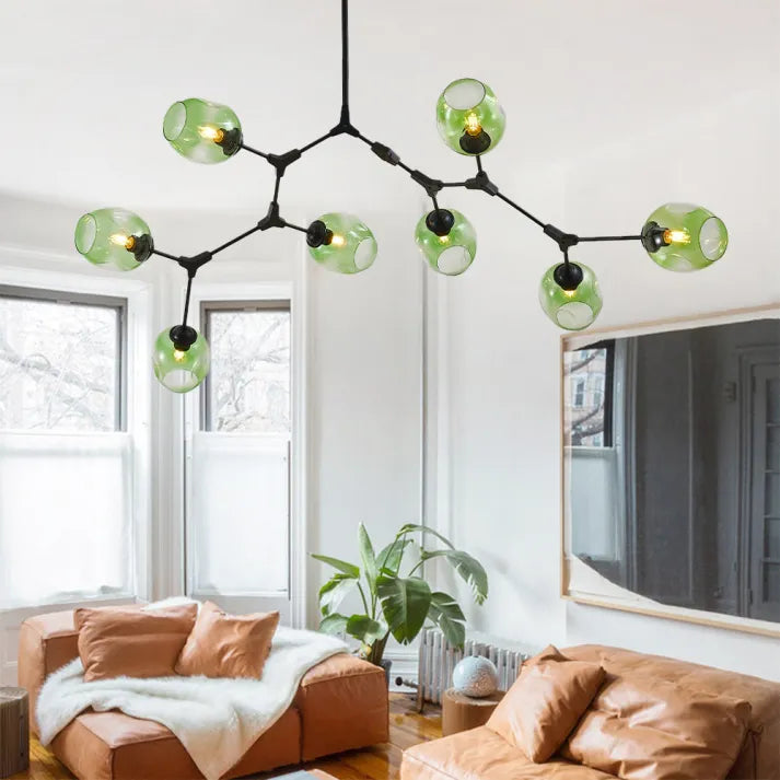 Sputnik Pendant Lamp with Glass Bubbles