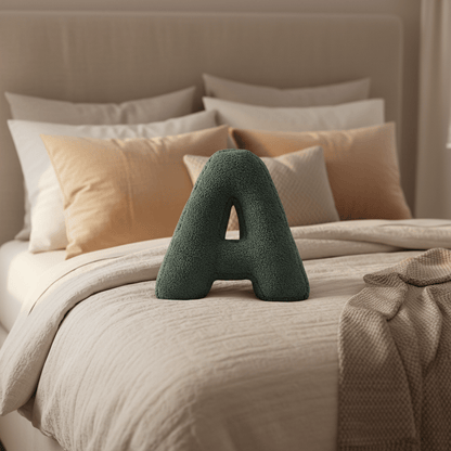 Velvet Letter Pillow for Personalized Home Accents