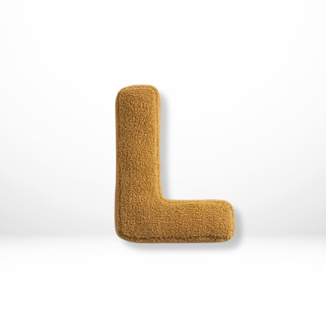 Velvet Letter Pillow for Personalized Home Accents