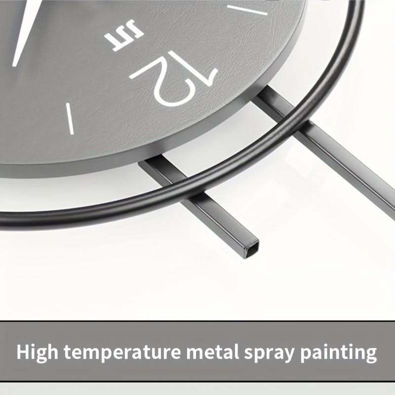 Silent Scandinavian Wall Clock with Minimalist Iron Frame Design