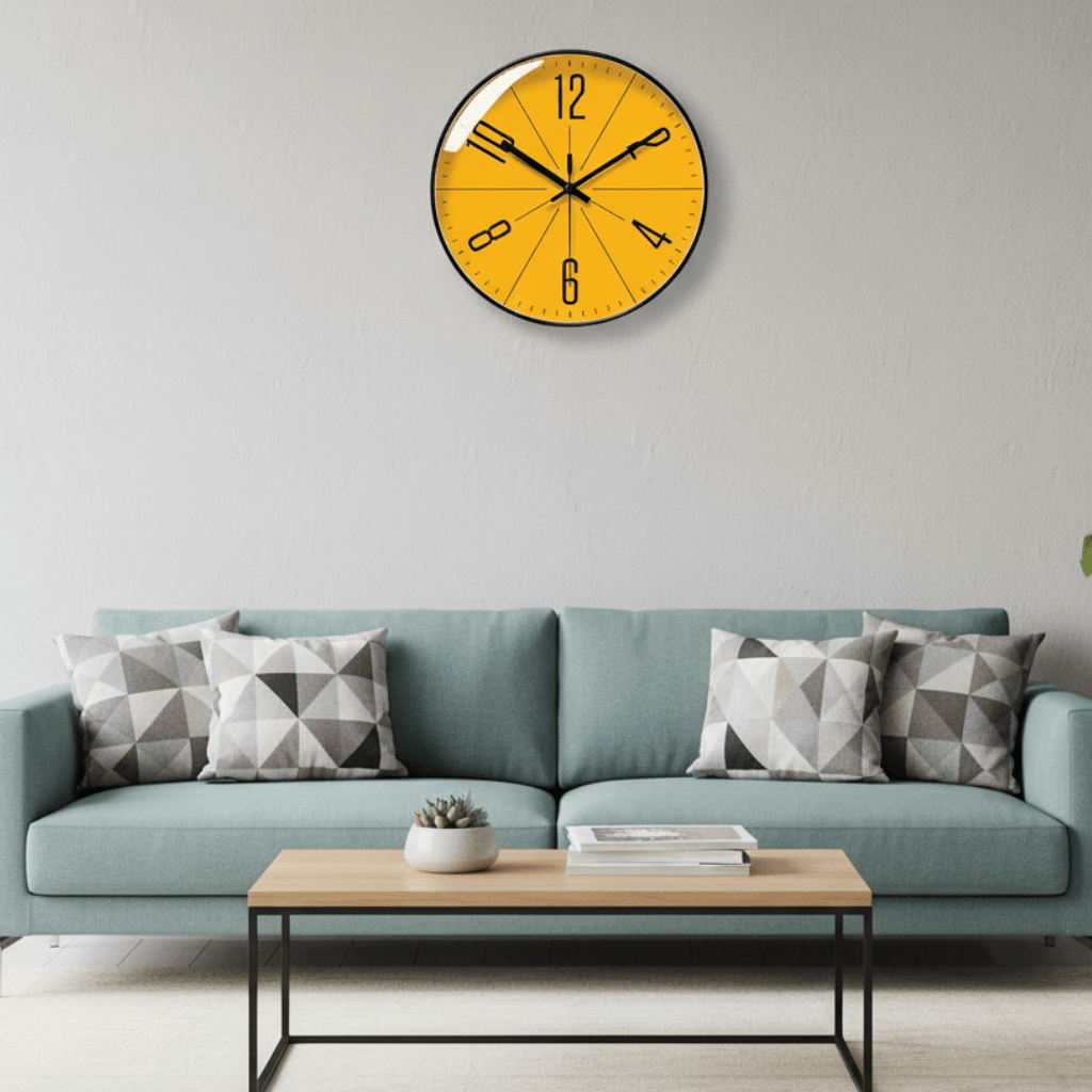 Black Nordic-Style Wall Clock – Precise & Stylish for Every Home