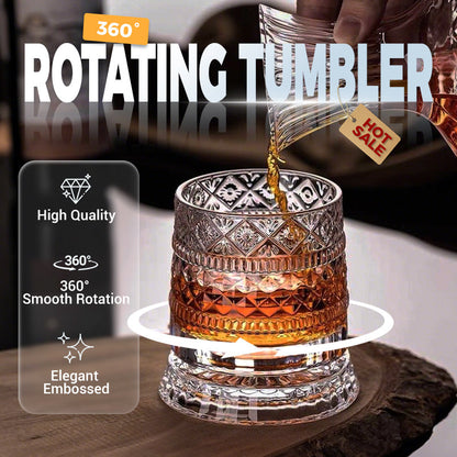 Rotating Whiskey Glass