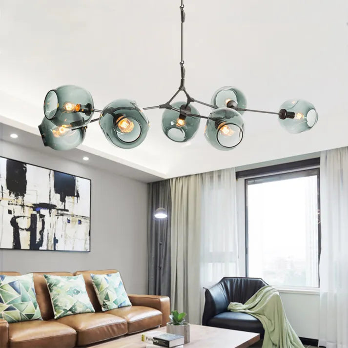 Sputnik Pendant Lamp with Glass Bubbles