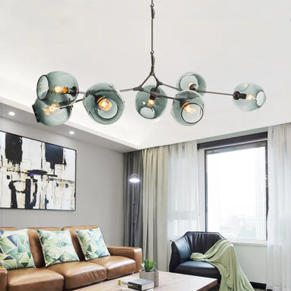 Sputnik Pendant Lamp with Glass Bubbles