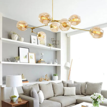 Sputnik Pendant Lamp with Glass Bubbles