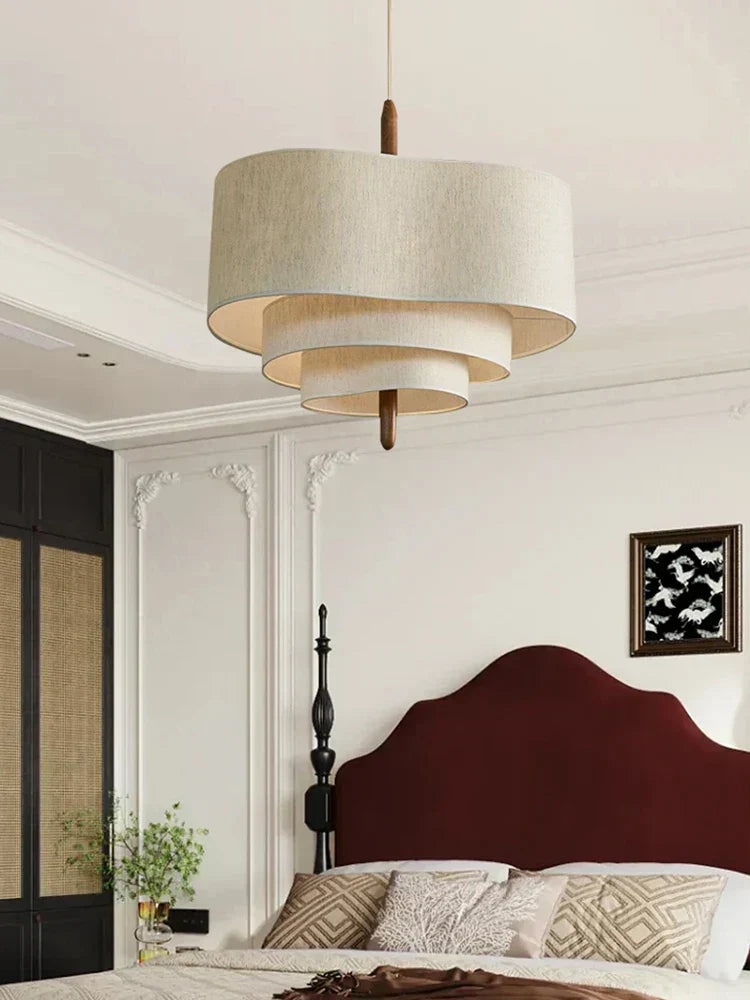 Fabric Chandelier for Cozy Elegant Home Lighting