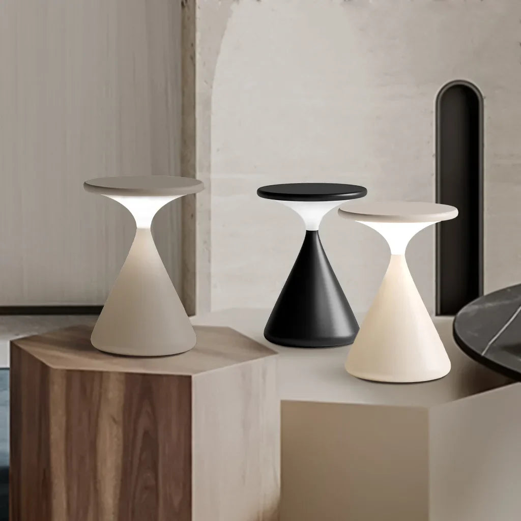 Wireless Hourglass Table Lamp for Modern Homes