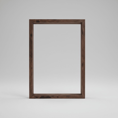 Wooden baby keepsake frame with clay for hand & footprint impressions