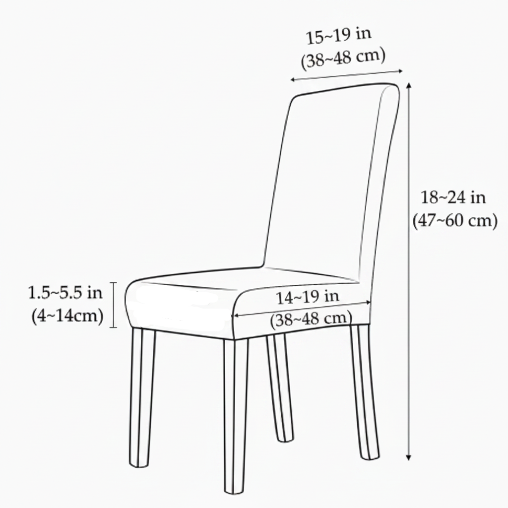 Stretch velvet chair covers for elegant dining spaces