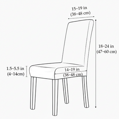 Stretch velvet chair covers for elegant dining spaces