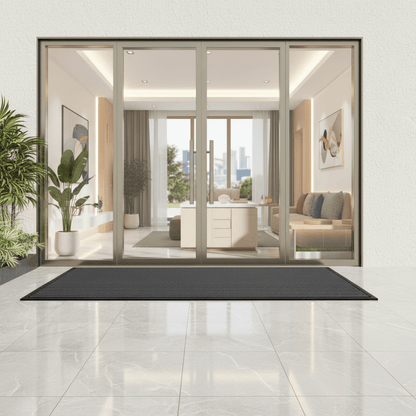 Heavy-Duty Doormat with Non-Slip Backing and Dirt-Trapping Function