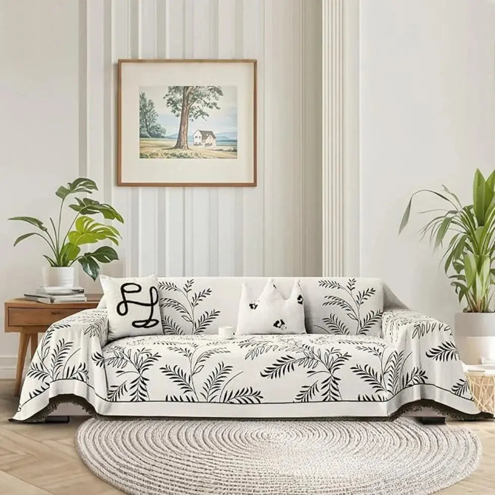 Chenille Jacquard Couch Cover