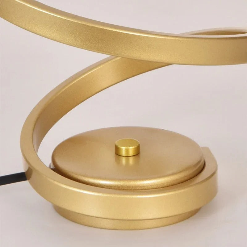 LuminaSpire Spiral LED Table Lamp for Cozy Corners