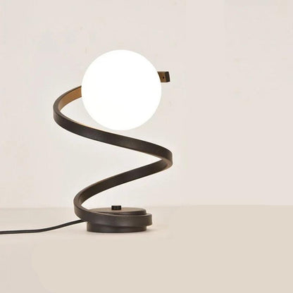 LuminaSpire Spiral LED Table Lamp for Cozy Corners