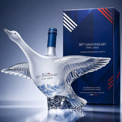 Glass Craft Anniversary 3D Sculpted Vodka Bottle