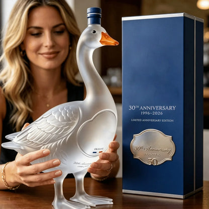 Glass Craft Anniversary 3D Sculpted Vodka Bottle