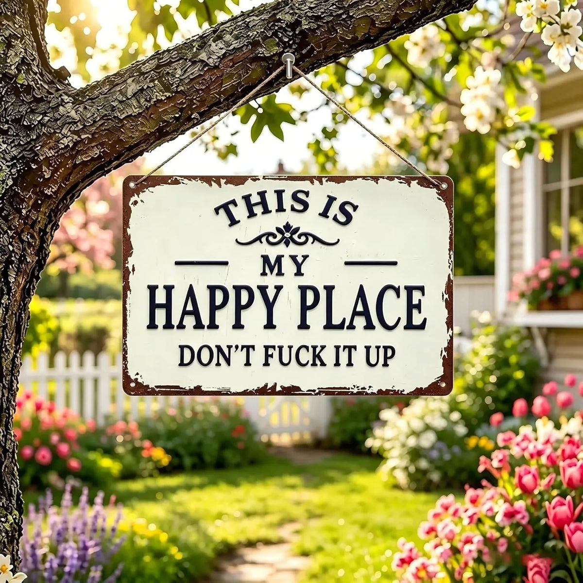 This Is My Happy Place Metal Sign