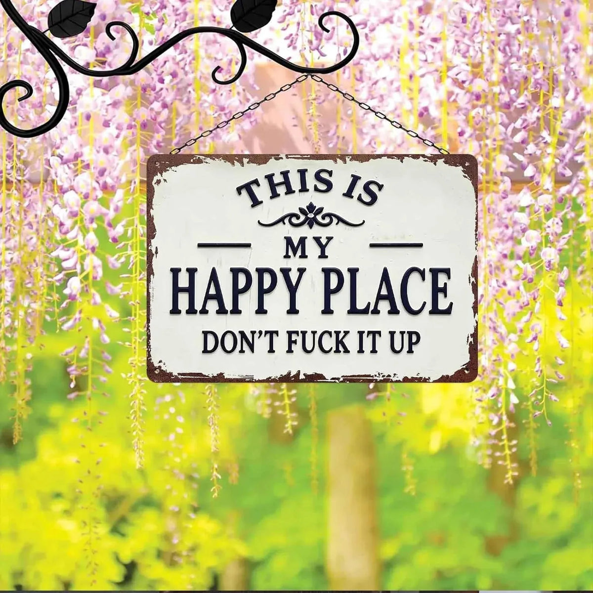 This Is My Happy Place Metal Sign