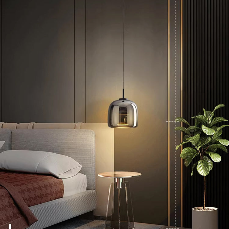Noctra Black Glass Hanging Lamp