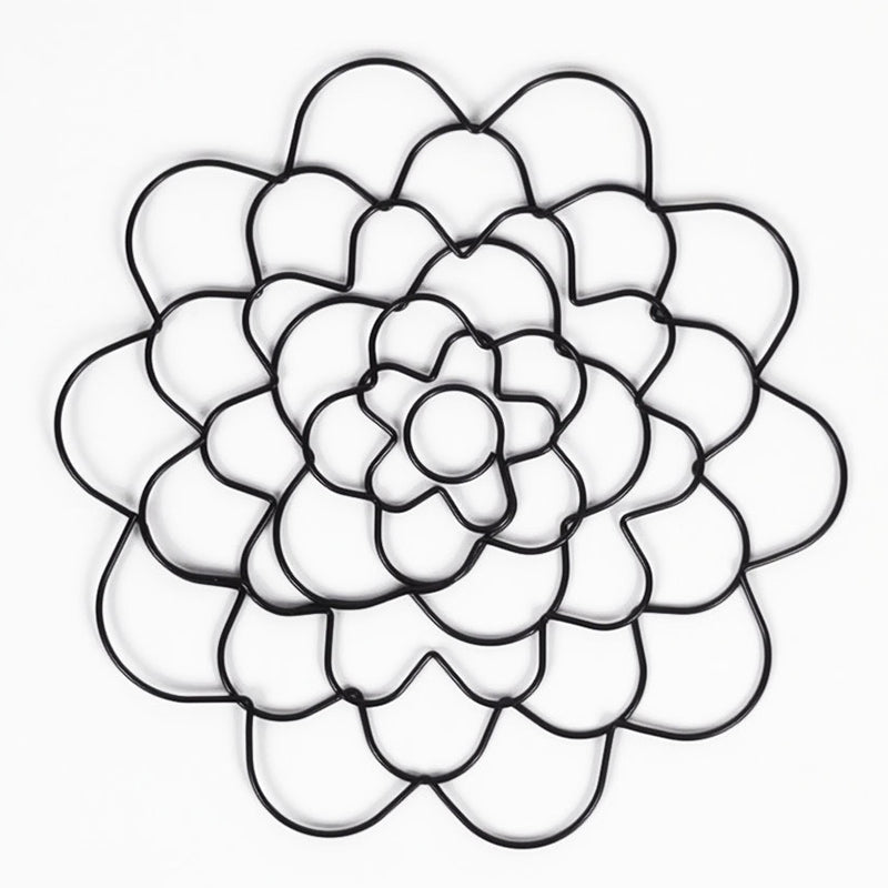 stainless steel flower arranging aid with flower grid