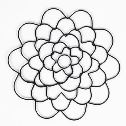 stainless steel flower arranging aid with flower grid
