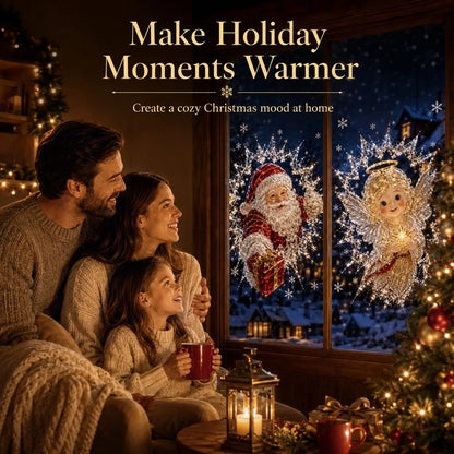 Crystal Christmas Window Decal – 8 Festive Designs