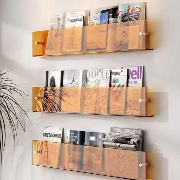 Minimalist Magazine Wall Mount Display Rack