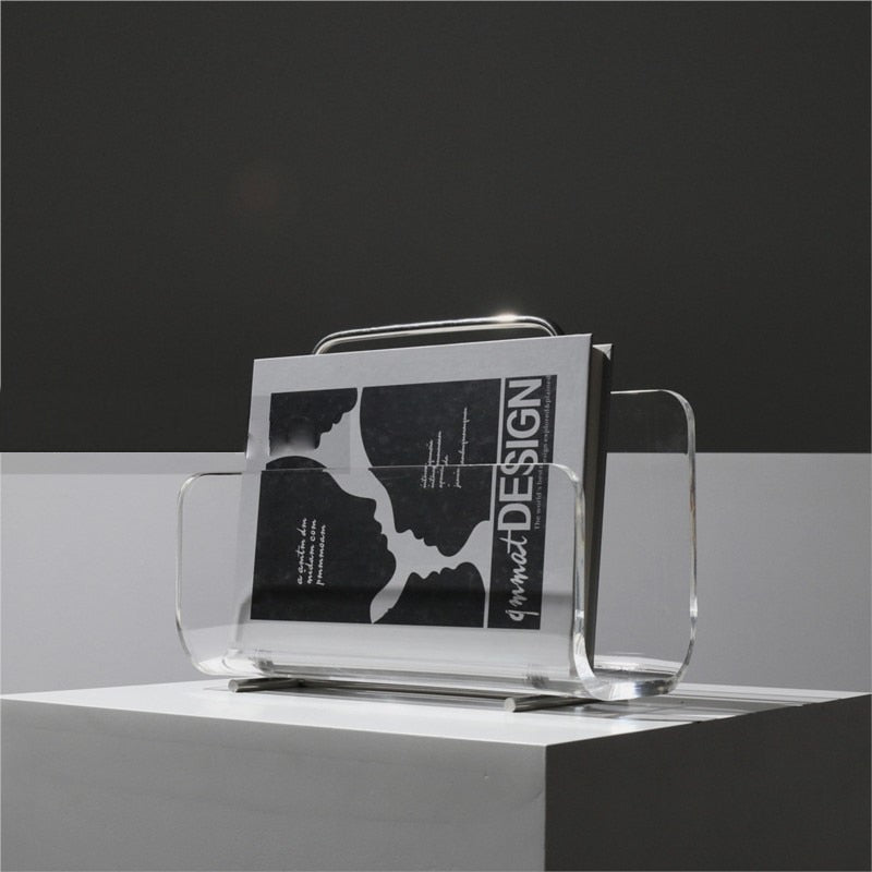 Acrylic Magazine Holder with Refined Silhouette