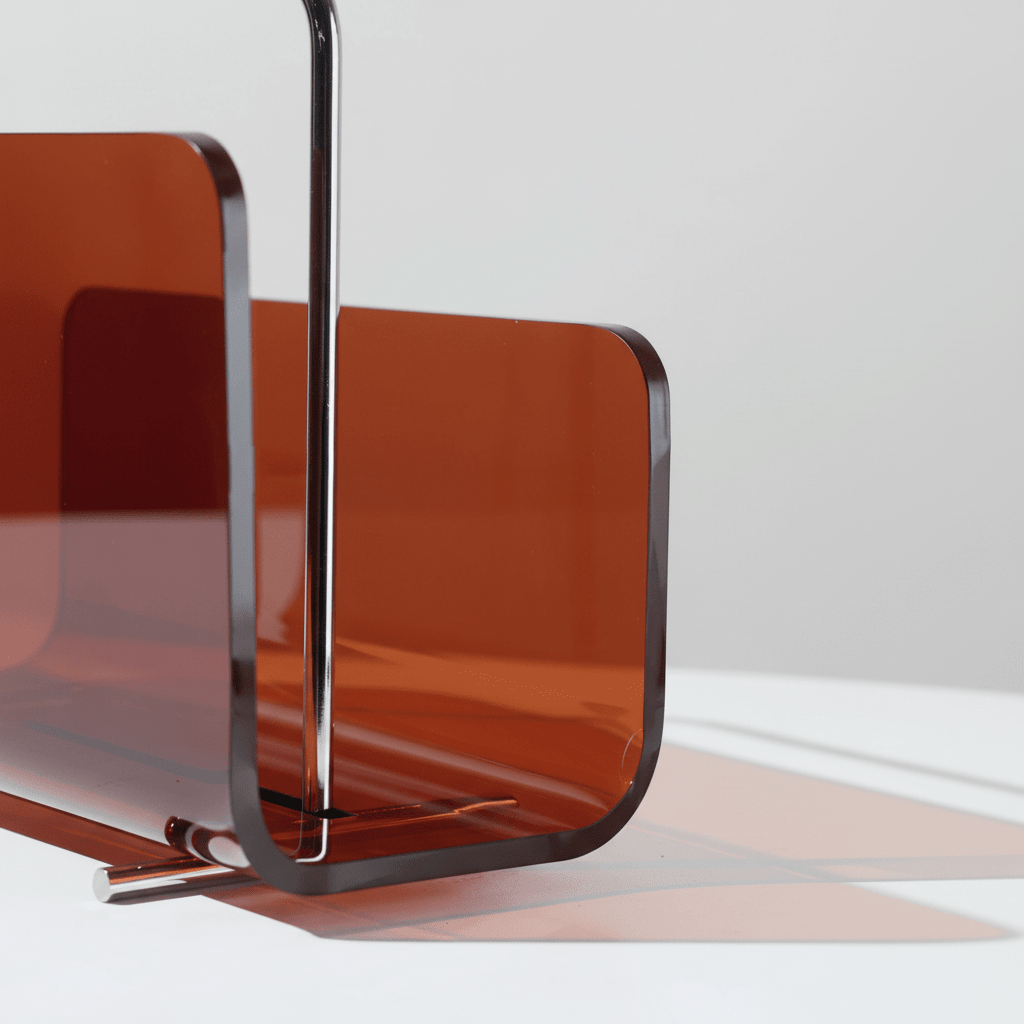 Acrylic Magazine Holder with Refined Silhouette
