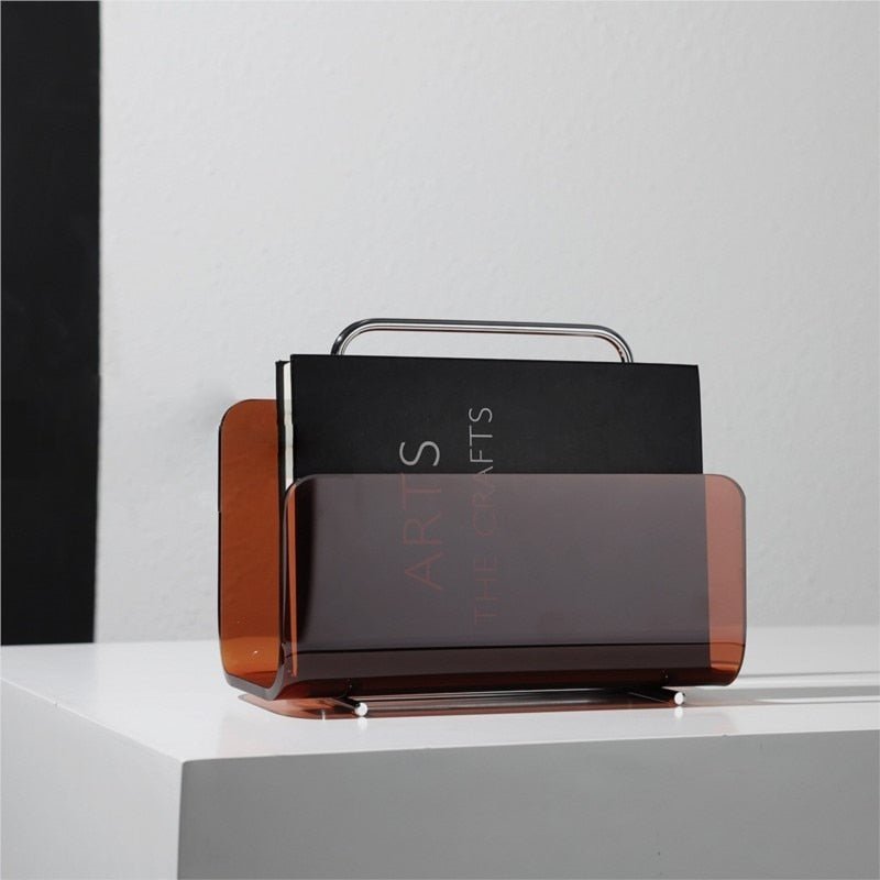 Acrylic Magazine Holder with Refined Silhouette