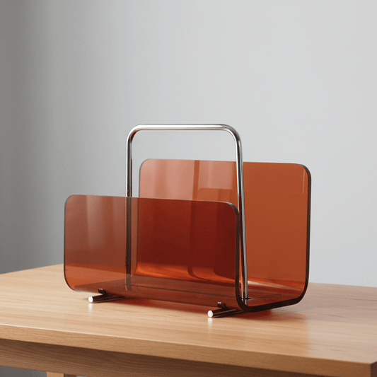 Acrylic Magazine Holder with Refined Silhouette