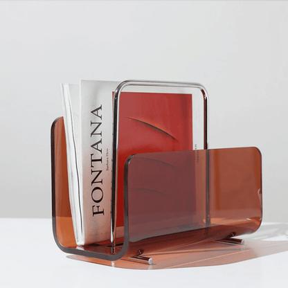 Acrylic Magazine Holder with Refined Silhouette